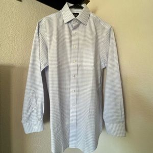 NWT Jos. A. Bank Traveler Button Down Dress Shirt 15.5 34 Tailored Fit Mens